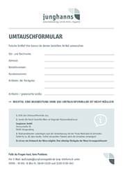 Umtauschformular